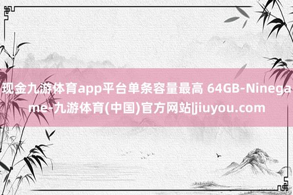 现金九游体育app平台单条容量最高 64GB-Ninegame-九游体育(中国)官方网站|jiuyou.com