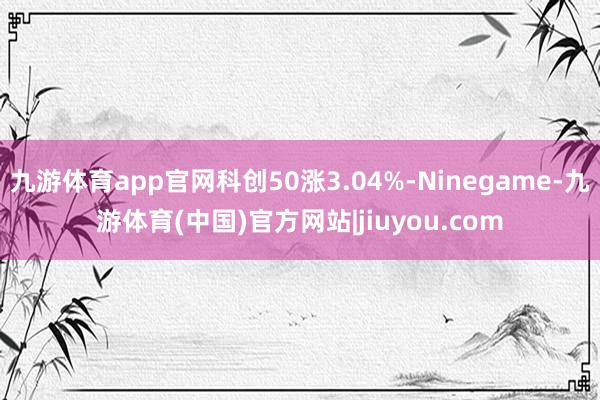 九游体育app官网科创50涨3.04%-Ninegame-九游体育(中国)官方网站|jiuyou.com