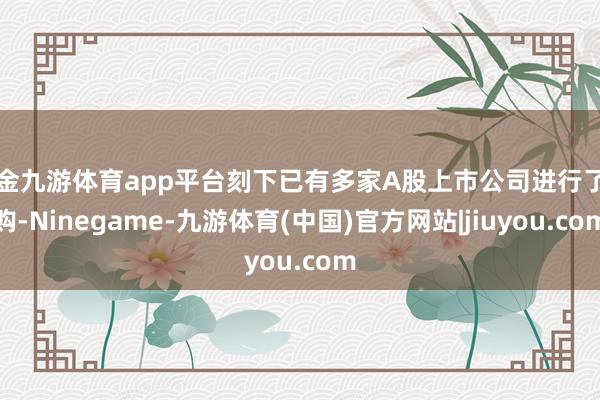 现金九游体育app平台刻下已有多家A股上市公司进行了申购-Ninegame-九游体育(中国)官方网站|jiuyou.com