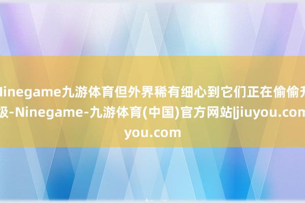 Ninegame九游体育但外界稀有细心到它们正在偷偷升级-Ninegame-九游体育(中国)官方网站|jiuyou.com