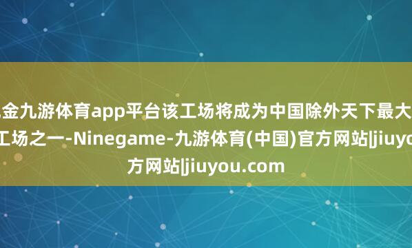 现金九游体育app平台该工场将成为中国除外天下最大的多晶硅工场之一-Ninegame-九游体育(中国)官方网站|jiuyou.com